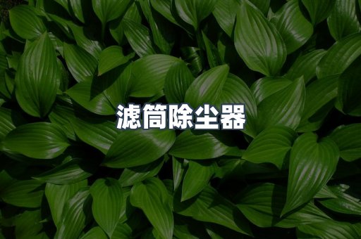 滤筒除尘器